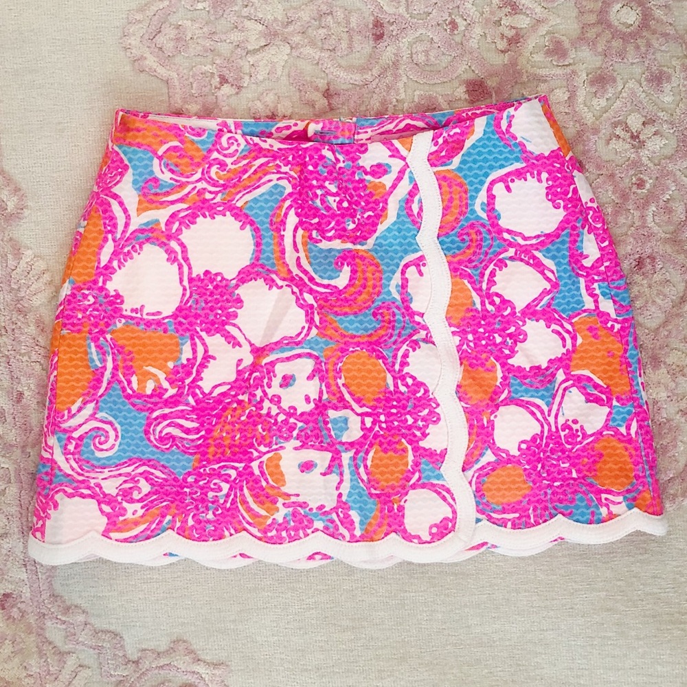 Lilly Pulitzer Scalloped Skort Size 00